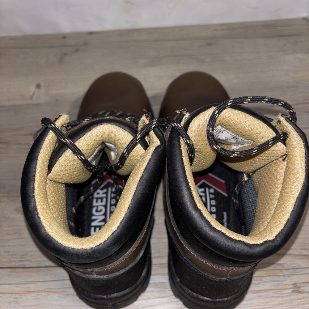 Men's 7 EE Avenger Brown Ankle Waterproof Work Boot Steel ToeA8225 Builder ST - Picture 7 of 12